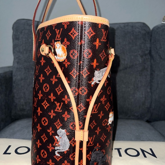 Louis Vuitton RARE Neverfull MM catogram tote bag - Picture 6 of 9